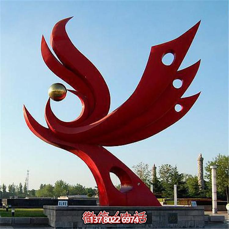 不銹鋼抽象景觀擺件，提升戶外廣場裝飾氣質(zhì)