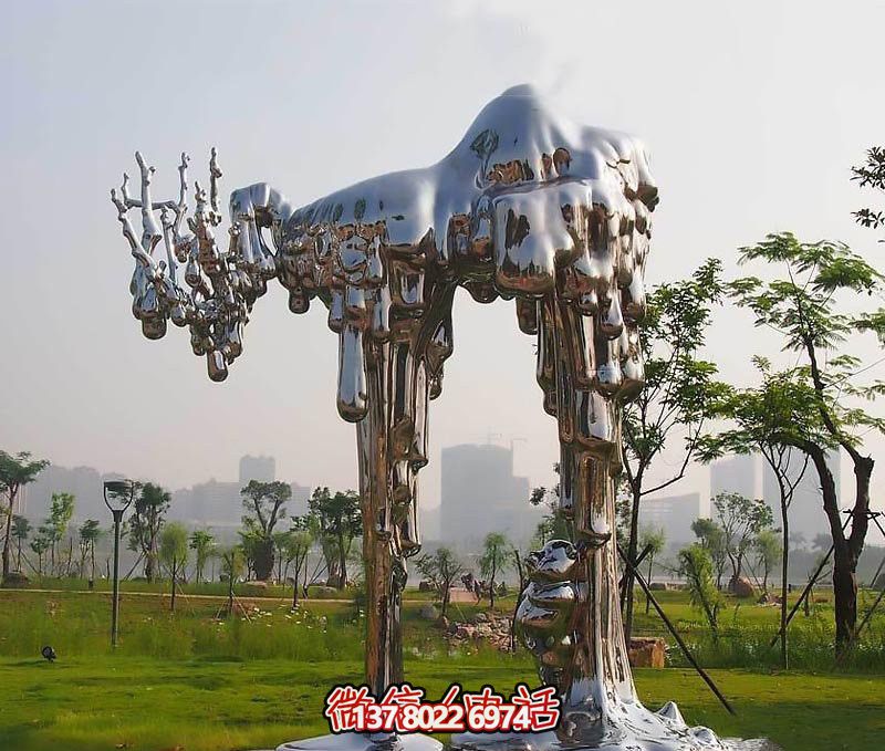 不銹鋼雕塑拱門——傳承抽象文化，融入人文精神